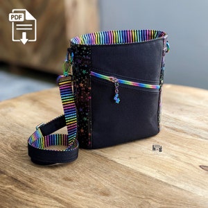 De Teloujay 2.0 Crossbody Bag - PDF Digitaal naaipatroon en video-tutorial - Landelijke koeontwerpen