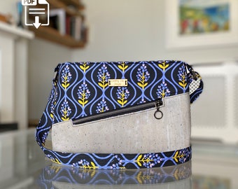 Sac à bandoulière Vordenza - Patron numérique PDF et didacticiel vidéo - Country Cow Designs