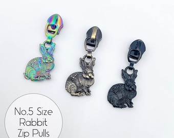 Rabbit No.5 Size Zipper Pulls – Pack of 2