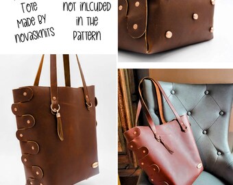 No Sew Tote (NST) - PDF Digital Leather Pattern - Country No Sew Tote (NST) - PDF Digital Leather Pattern - Country