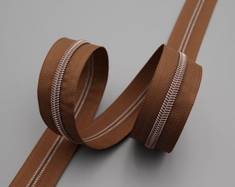 Tan & Copper No.5 Zipper Tape