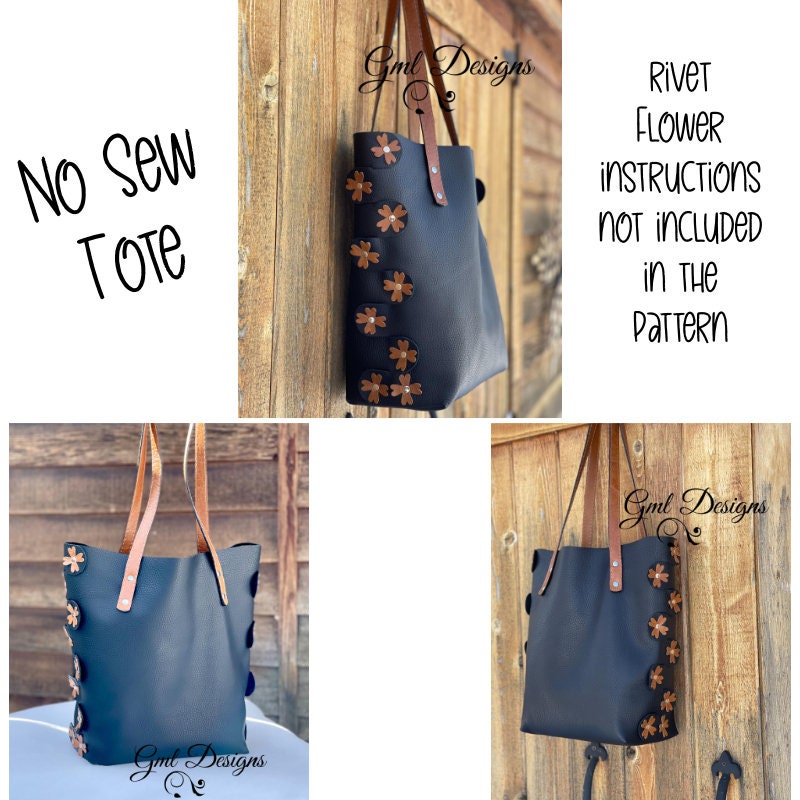 No-sew Rivets Only DIY Leather Laptop Briefcase Pattern in PDF - Etsy