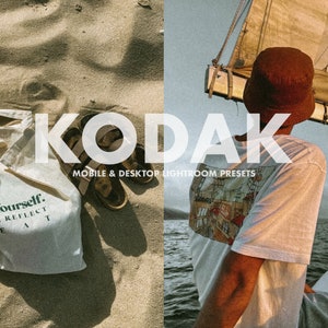 5 Kodak Film Presets - Mobile Presets, Summer Presets, analog preset, Film Presets, Instagram Filter, Beach Travel Presets,film prests, film