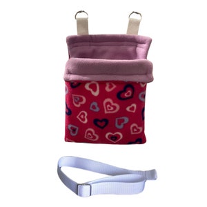 8” x 10” Pet bonding pouch carry bag rat/hamster/ hedgehog with adjustable, detachable strap