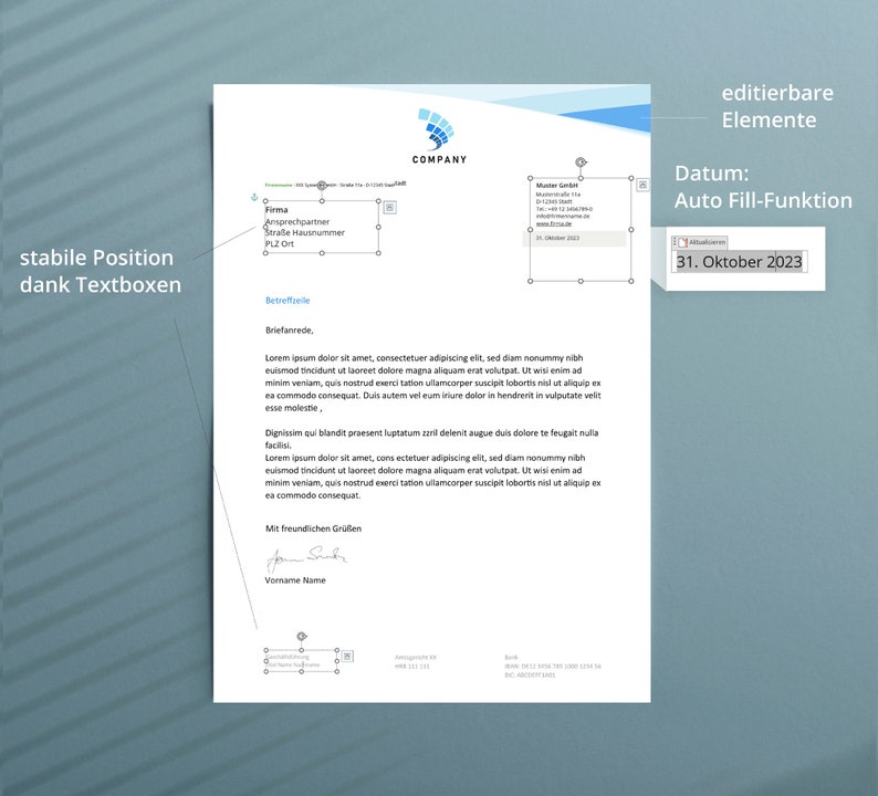 Business Letter Template, Letter Template Word | Business Template ...