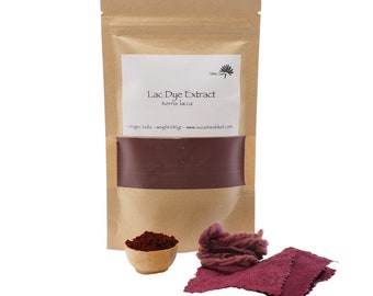 LAC EXTRACT -Kerria Lac - natural dye for lightfast reds and burgundy on all natural fabrics