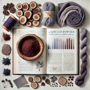 100gr/3.5oz Logwood (Haematoxylum campechianum) Purple, Blue and Black Natural Dye Powder