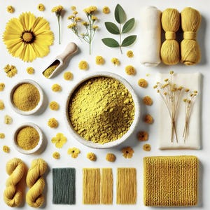 100gr/3.5oz Weld natural dye EXTRACT (Reseda Luteola) for Yellows and Green on All Textiles