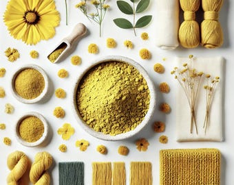 Weld Natural Dye Extract, Yellow & Green Textile Dye (100gr/3.5oz)