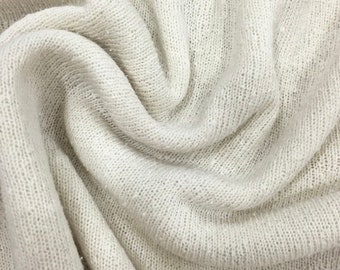 KNIT JERSEY Silk Noil 140gsm - OekoTex Organic Mulberry - eco-friendly silk fabric for clothes making and dyeing