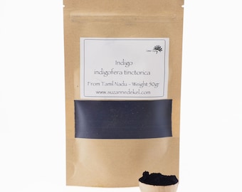 50gr  Natural Indigo Powder - Indigofera Tinctoria - Indian Indigo Powder