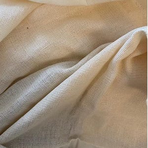 Handwoven natural cotton yardage 120cm wide, price per meter