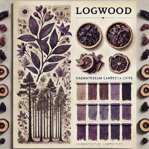 100gr/3.5oz Logwood CHIPS Campeche Purple, Blue and Black Natural Dye