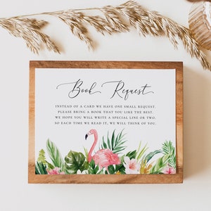Kaartsjabloon boekverzoek, babyshowerboekverzoek, invoegkaart boekverzoek, breng een boek mee in plaats van een kaart, direct downloaden, T1