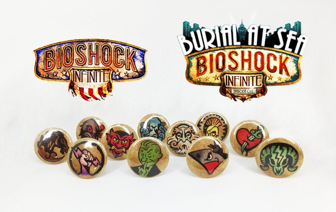 Bioshock Infinite + Burial at Sea DLC Vigors [11 Pinback Buttons] - Etsy