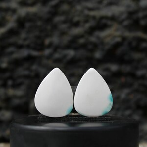 White turquoise pair