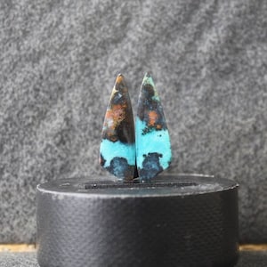 Chrysocolla Chalcedony pair
