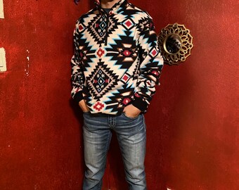 mens aztec pullover