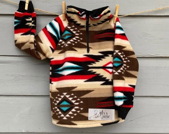 aztec wool jacket mens