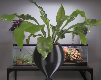 Hauspflanzen Dochttopf für Aquarien - Groß - Schwarz
