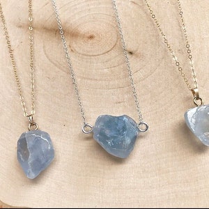 Celestite necklace | Celestite pendant