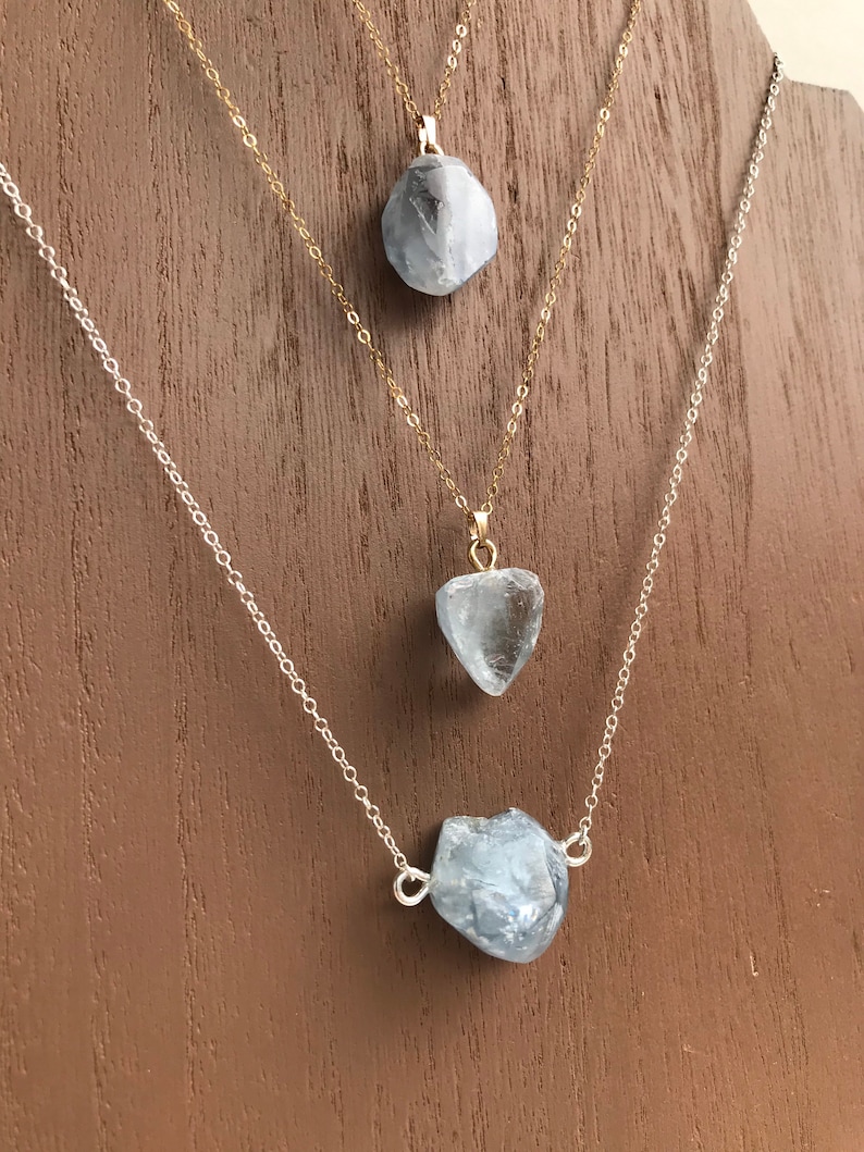 Celestite necklace