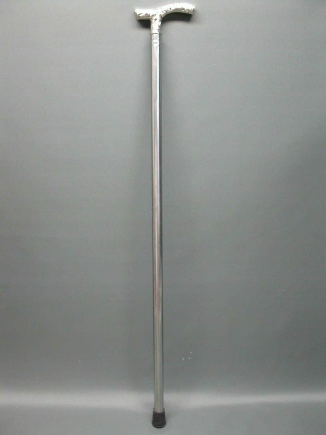 Luxury stainless steel walking stick hiking stick silver 95 cm Etsy