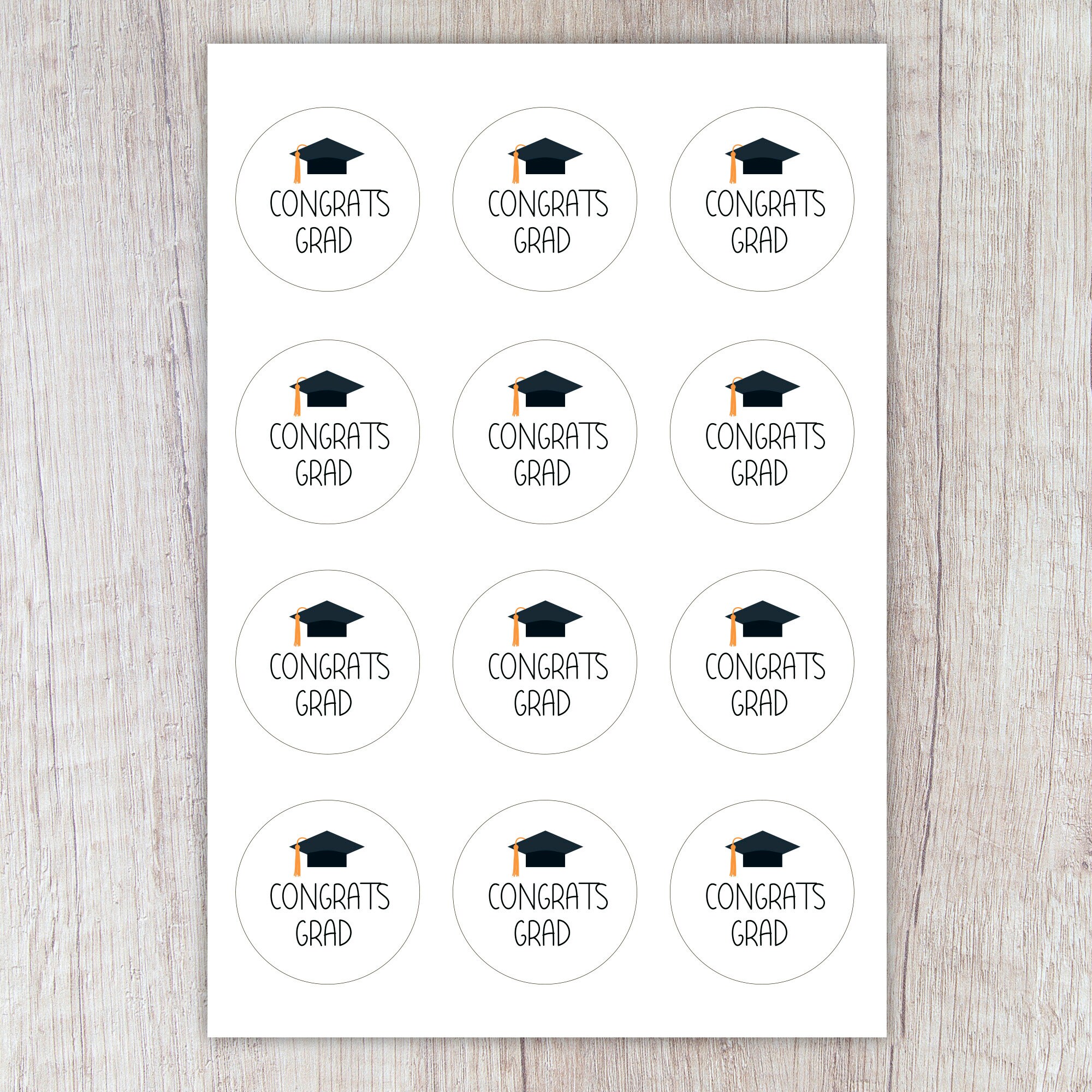Congrats Grad Printable Tag 2 College Printable | Etsy