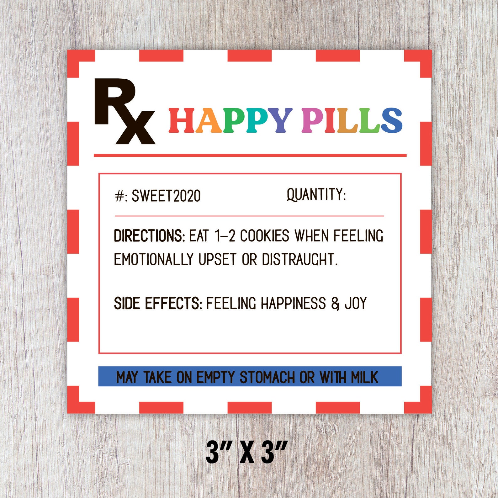 Happy Pills RX Printable Tag Cookie Tag Quarantine Printable Etsy Happy Pills RX Printable Tag Cookie Tag Quarantine Printable Etsy