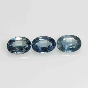 7x5 MM Natural Teal  Bluish Green  Sapphire Loose Gemstone Oval Cut