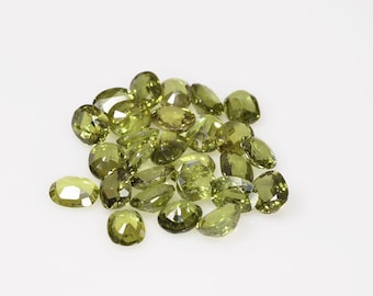 5x4 Mm Natural Calibrated Teal Green Sapphire Loose Gemstone Oval