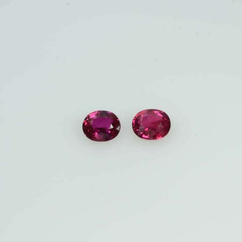 4x3 mm  Natural Burma Ruby Loose Gemstone Oval Cut