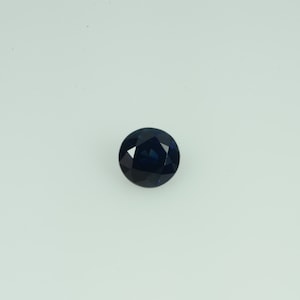 4.9 mm Natural  Blue Green Sapphire Loose Gemstone Round Cut