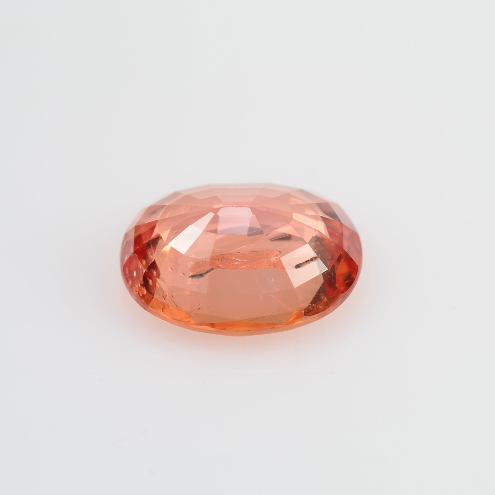 2.52 カラット 天然オレンジサファイア ルースジェムストーン オーバル