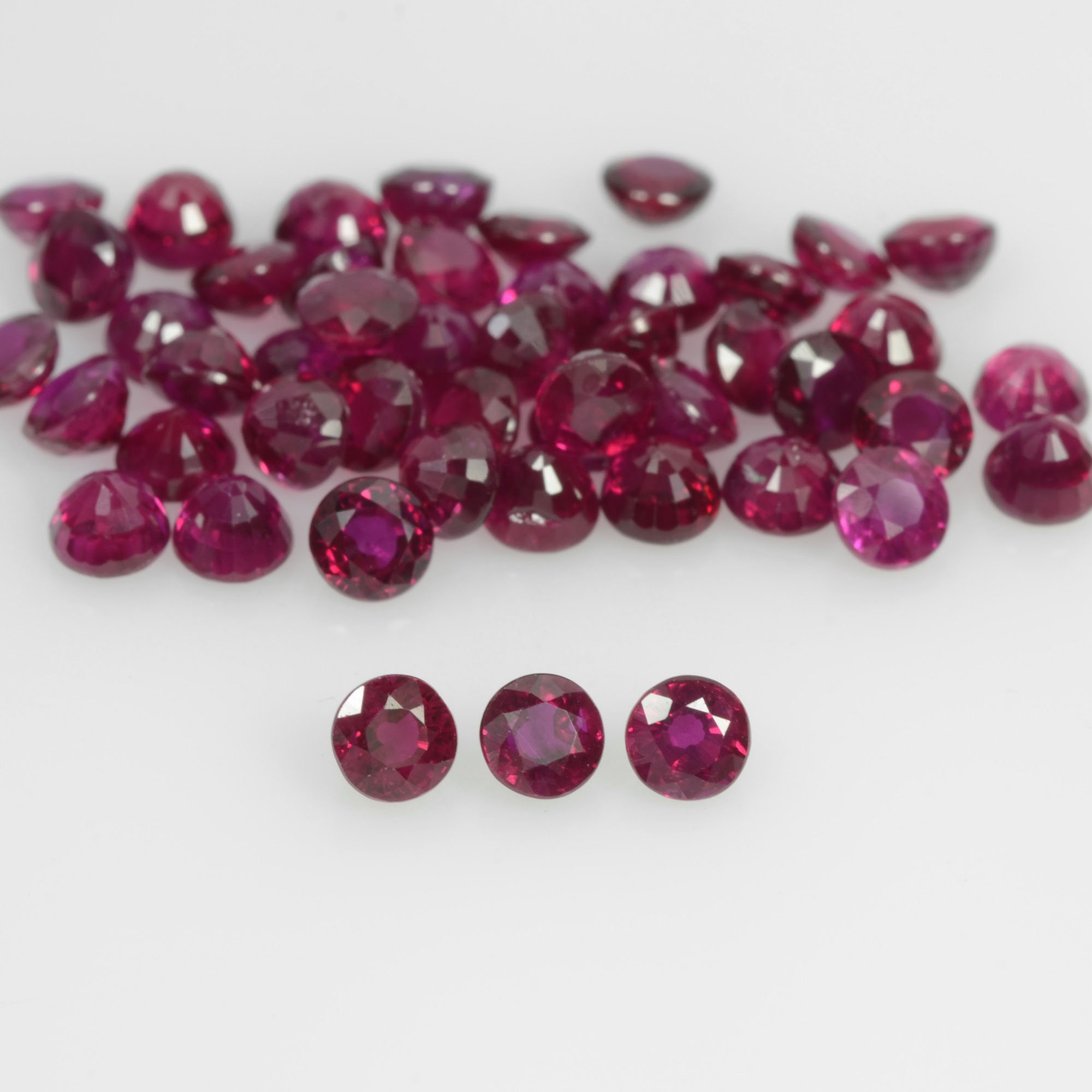 2.63.6 mm Natural Ruby Loose Gemstone Round Cut Etsy