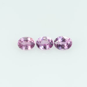 4x3 Natural  Pink Sapphire Loose Gemstone oval Cut