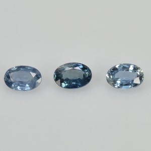 6x4 mm Natural Calibrated Blue Sapphire Loose Gemstone Oval Cut