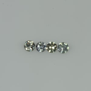 1.4-4  mm Natural Yellowish Green Sapphire Loose Gemstone Round Diamond Cut Vs Quality Color