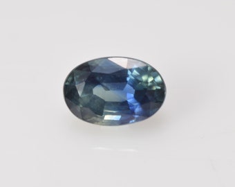 0.73 cts Natural Blue Green Teal Sapphire Loose Gemstone Oval Cut