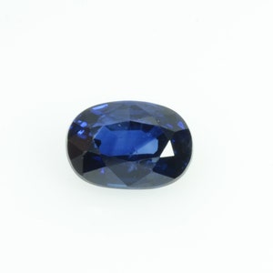 0.72  Cts Natural Blue Sapphire Loose Gemstone Oval Cut
