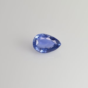 1.79 cts Sin calentar Zafiro Azul Natural Suelto Gemstone Pera Cortada Certificada