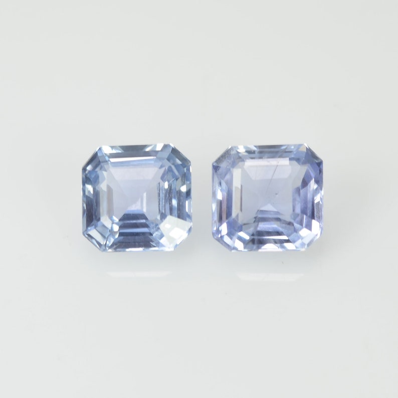 1.39 Cts Natural Blue Sapphire Loose Pair Gemstone Octagon Cut