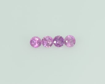0.8-4.6 mm Natural Purple Sapphire Loose Gemstone Round Diamond Cut Pk Quality