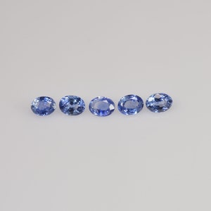 4x3 Natural Calibrated Sri Lanka Blue Sapphire Loose Gemstone Oval Cut