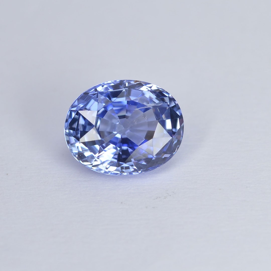1.45cts Unheated Natural Blue Sapphire Loose Gemstone Oval Cut ...