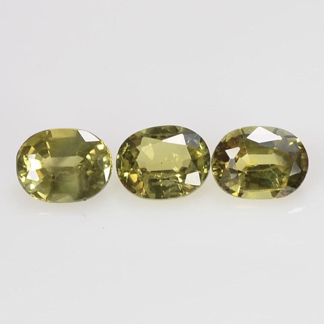 5x4 Mm Natural Calibrated Teal Green Sapphire Loose Gemstone Oval