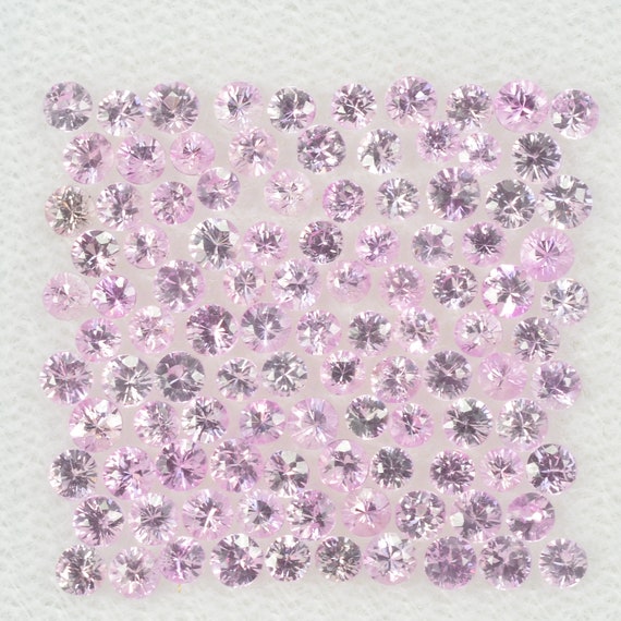 Saphir Rose Naturel Rond 14 Mm - Diamant Certifié GIL - Pierre Précieuse En Vrac - Neuf Sans Emballage