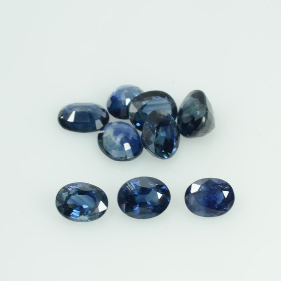 5x4 Mm Natural Calibrated Blue Sapphire Loose Gemstone Oval Cut - Etsy