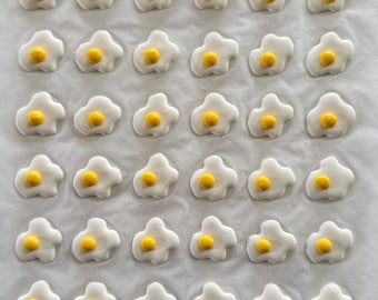 Decoración de glaseado real - SEIS huevos fritos