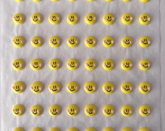 Decoración de glaseado real - OCHO caritas sonrientes